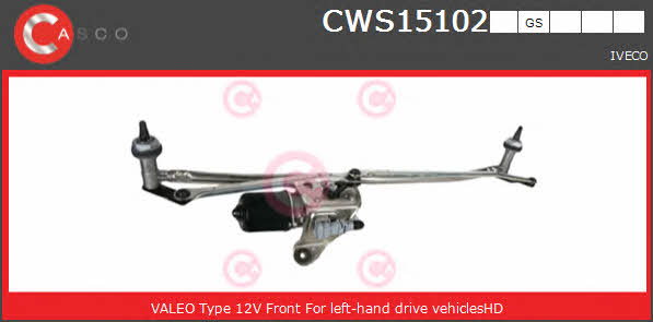 Casco CWS15102GS Window Wiper System CWS15102GS: Buy near me in Poland at 2407.PL - Good price!
