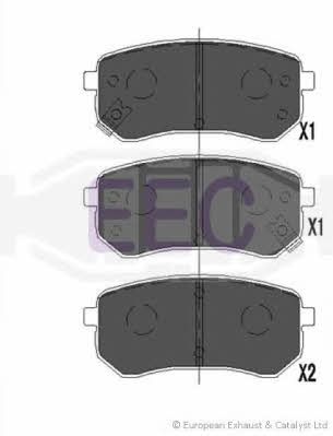 EEC BRP1442 Тормозные колодки дисковые, комплект BRP1442: Отличная цена - Купить в Польше на 2407.PL!