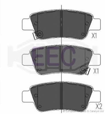 EEC BRP1583 Brake Pad Set, disc brake BRP1583: Buy near me in Poland at 2407.PL - Good price!