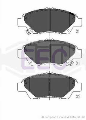 EEC BRP1675 Brake Pad Set, disc brake BRP1675: Buy near me in Poland at 2407.PL - Good price!