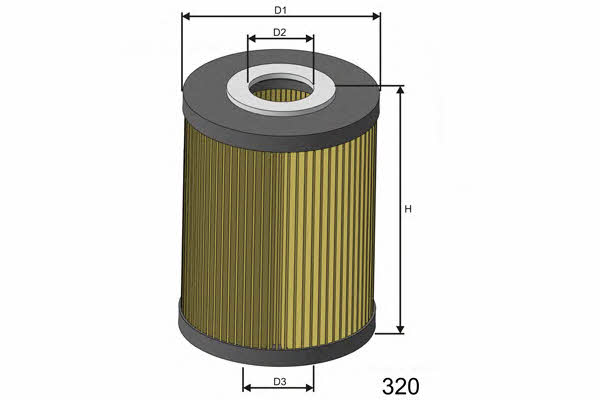 Misfat L583 Oil Filter L583: Buy near me in Poland at 2407.PL - Good price!