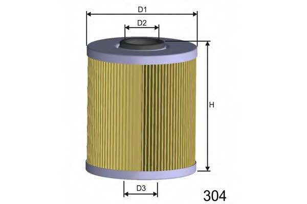 Misfat L589 Oil Filter L589: Buy near me in Poland at 2407.PL - Good price!