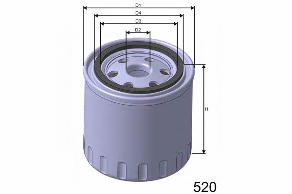 Misfat Z419 Oil Filter Z419: Buy near me in Poland at 2407.PL - Good price!