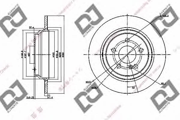 Dj parts BD1149 Tarcza hamulcowa tylna, niewentylowana BD1149: Atrakcyjna cena w Polsce na 2407.PL - Zamów teraz!