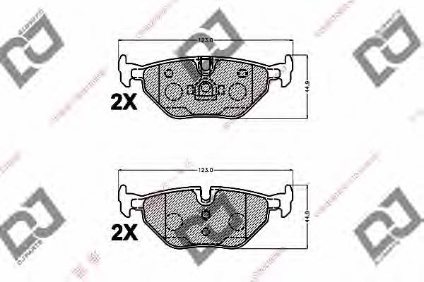 Dj parts BP1185 Klocki hamulcowe, zestaw BP1185: Dobra cena w Polsce na 2407.PL - Kup Teraz!