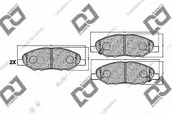 Dj parts BP1207 Гальмівні колодки, комплект BP1207: Приваблива ціна - Купити у Польщі на 2407.PL!