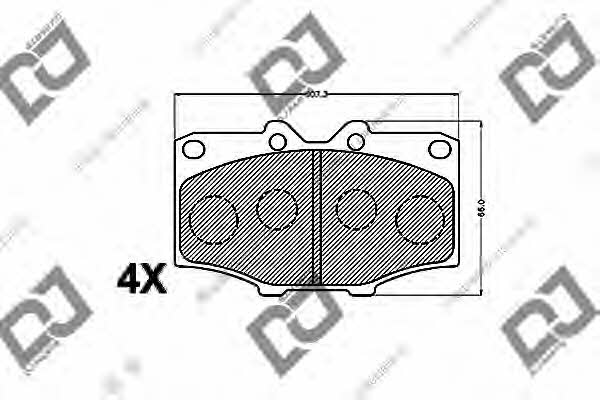 Dj parts BP1254 Brake Pad Set, disc brake BP1254: Buy near me in Poland at 2407.PL - Good price!