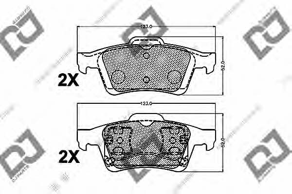 Dj parts BP1392 Scheibenbremsbeläge, Set BP1392: Kaufen Sie zu einem guten Preis in Polen bei 2407.PL!