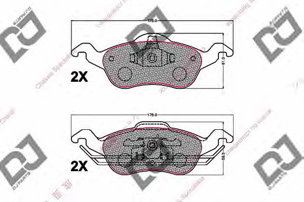 Dj parts BP2157 Klocki hamulcowe, zestaw BP2157: Dobra cena w Polsce na 2407.PL - Kup Teraz!