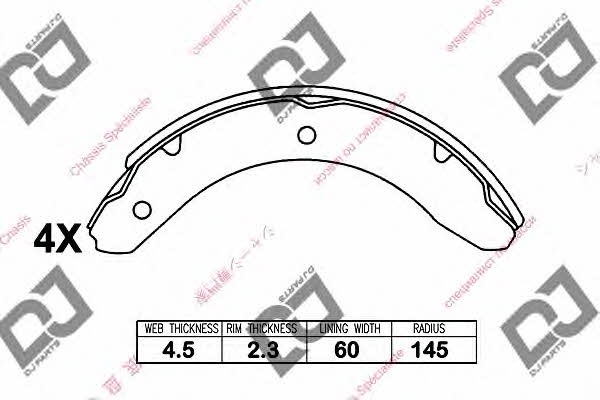 Dj parts BS1173 Szczęki hamulcowe, zestaw BS1173: Dobra cena w Polsce na 2407.PL - Kup Teraz!