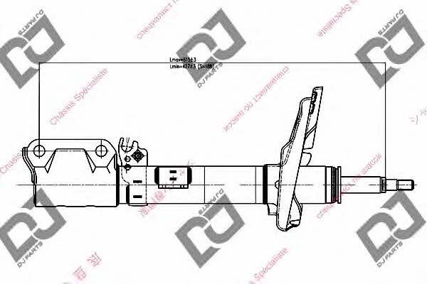 Dj parts DS1053GS Amortyzator gazowo-olejowy przód, lewy DS1053GS: Dobra cena w Polsce na 2407.PL - Kup Teraz!