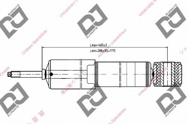 Dj parts DS1089GT Амортизатор подвески задний газомасляный DS1089GT: Отличная цена - Купить в Польше на 2407.PL!