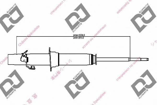 Dj parts DS1333GT Амортизатор підвіски передній лівий газомасляний DS1333GT: Приваблива ціна - Купити у Польщі на 2407.PL!