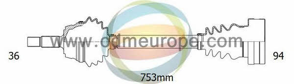 Odm-multiparts 18-212520 Drive shaft 18212520: Buy near me in Poland at 2407.PL - Good price!