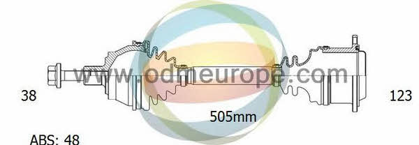 Odm-multiparts 18-213051 Drive shaft 18213051: Buy near me in Poland at 2407.PL - Good price!