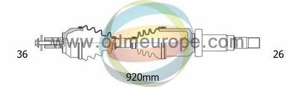 Odm-multiparts 18-012830 Drive shaft 18012830: Buy near me in Poland at 2407.PL - Good price!