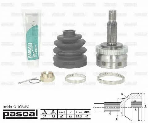 Pascal G10564PC Constant velocity joint (CV joint), outer, set G10564PC: Buy near me in Poland at 2407.PL - Good price!