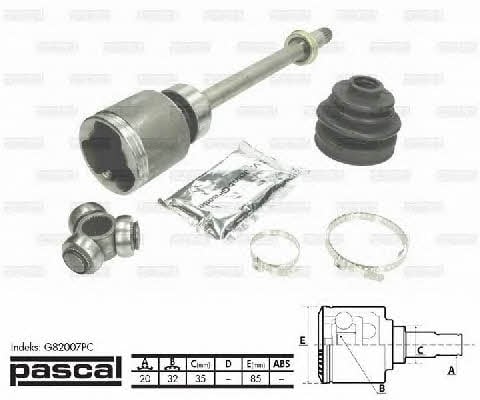 Pascal G82007PC CV joint (CV joint), inner right, set G82007PC: Buy near me in Poland at 2407.PL - Good price!