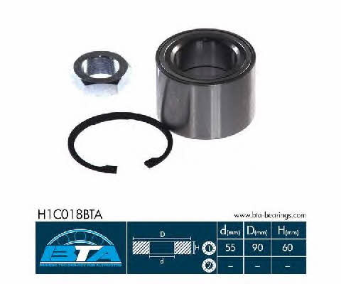 BTA H1C018BTA Front Wheel Bearing Kit H1C018BTA: Buy near me in Poland at 2407.PL - Good price!