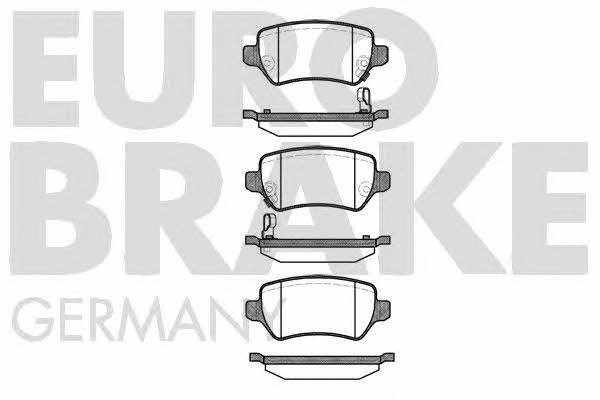 Eurobrake 5502223625 Brake Pad Set, disc brake 5502223625: Buy near me in Poland at 2407.PL - Good price!