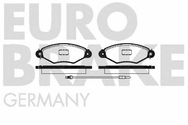 Eurobrake 5502223957 Тормозные колодки дисковые, комплект 5502223957: Купить в Польше - Отличная цена на 2407.PL!