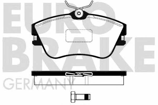 Eurobrake 5502224731 Тормозные колодки дисковые, комплект 5502224731: Отличная цена - Купить в Польше на 2407.PL!