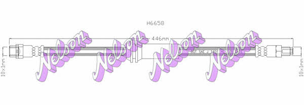 Brovex-Nelson H6658 Bremsschlauch H6658: Kaufen Sie zu einem guten Preis in Polen bei 2407.PL!