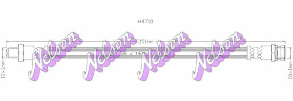 Brovex-Nelson H4710 Тормозной шланг H4710: Отличная цена - Купить в Польше на 2407.PL!