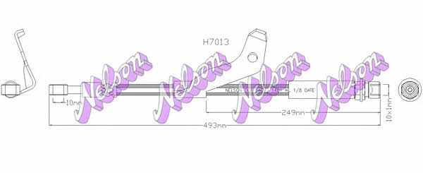 Brovex-Nelson H7013 Гальмівний шланг H7013: Приваблива ціна - Купити у Польщі на 2407.PL!