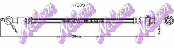 Brovex-Nelson H7399 Brake Hose H7399: Buy near me in Poland at 2407.PL - Good price!