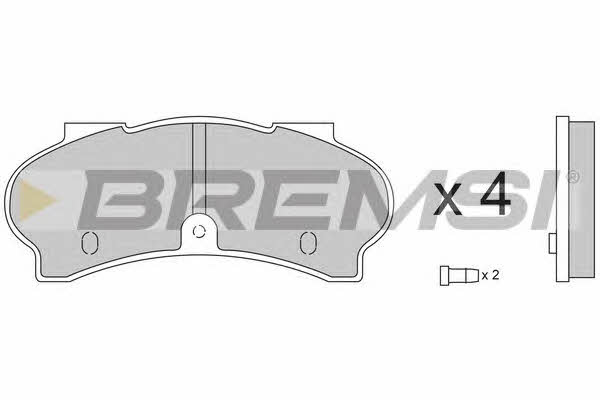 Bremsi BP2134 Brake Pad Set, disc brake BP2134: Buy near me in Poland at 2407.PL - Good price!