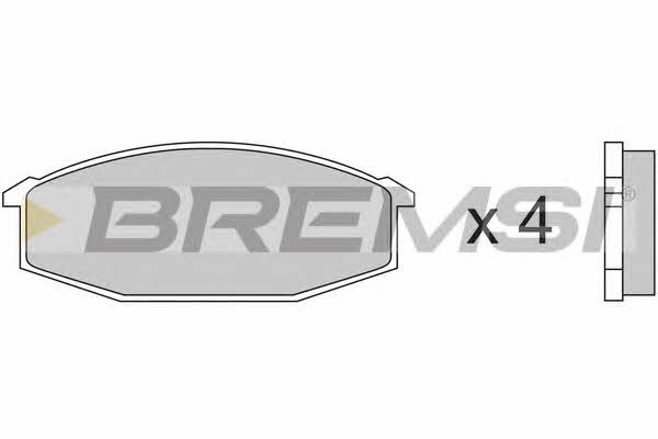 Bremsi BP2180 Brake Pad Set, disc brake BP2180: Buy near me in Poland at 2407.PL - Good price!