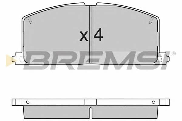 Bremsi BP2255 Гальмівні колодки, комплект BP2255: Приваблива ціна - Купити у Польщі на 2407.PL!