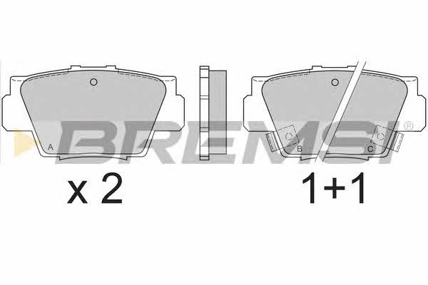 Bremsi BP2545 Тормозные колодки дисковые, комплект BP2545: Отличная цена - Купить в Польше на 2407.PL!