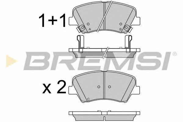 Bremsi BP3529 Тормозные колодки дисковые, комплект BP3529: Отличная цена - Купить в Польше на 2407.PL!