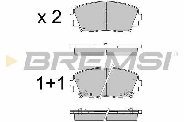 Bremsi BP3532 Тормозные колодки дисковые, комплект BP3532: Отличная цена - Купить в Польше на 2407.PL!