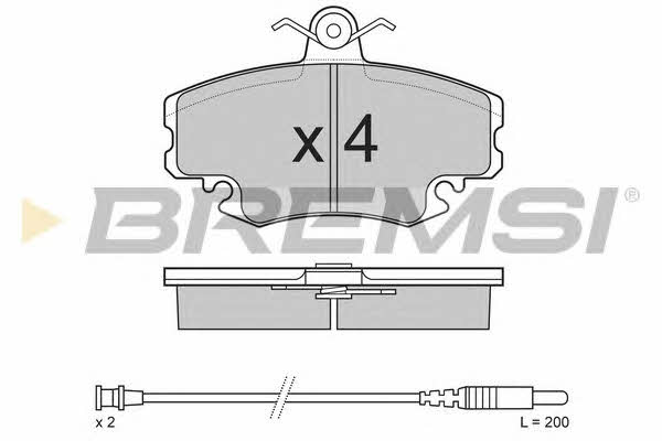 Bremsi BP2590 Brake Pad Set, disc brake BP2590: Buy near me in Poland at 2407.PL - Good price!