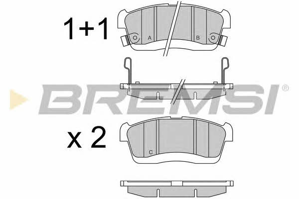 Bremsi BP3575 Brake Pad Set, disc brake BP3575: Buy near me at 2407.PL in Poland at an Affordable price!