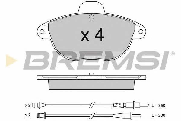 Bremsi BP2737 Brake Pad Set, disc brake BP2737: Buy near me in Poland at 2407.PL - Good price!
