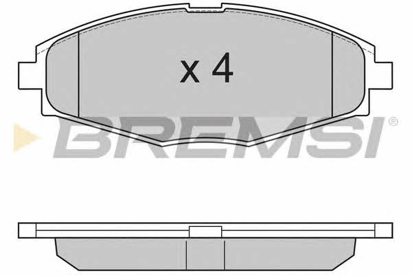 Bremsi BP2804 Brake Pad Set, disc brake BP2804: Buy near me in Poland at 2407.PL - Good price!