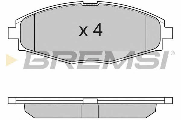 Bremsi BP2804 Scheibenbremsbeläge, Set BP2804: Kaufen Sie zu einem guten Preis in Polen bei 2407.PL!