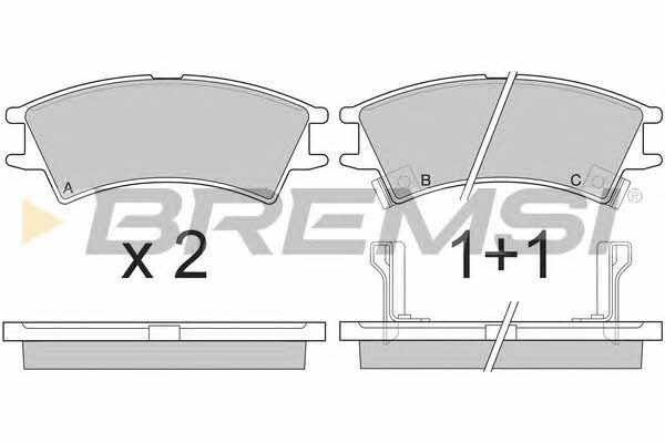 Bremsi BP2825 Brake Pad Set, disc brake BP2825: Buy near me in Poland at 2407.PL - Good price!