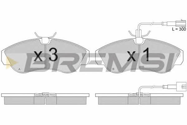 Bremsi BP2889 Тормозные колодки дисковые, комплект BP2889: Отличная цена - Купить в Польше на 2407.PL!