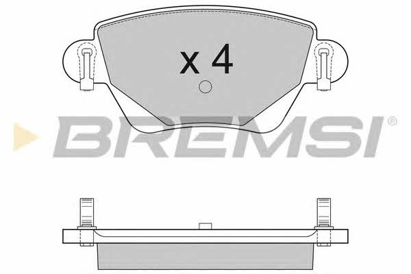 Bremsi BP2927 Тормозные колодки дисковые, комплект BP2927: Отличная цена - Купить в Польше на 2407.PL!