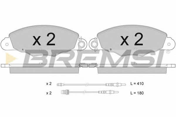 Bremsi BP2930 Brake Pad Set, disc brake BP2930: Buy near me at 2407.PL in Poland at an Affordable price!