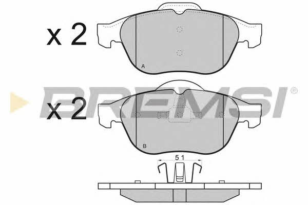 Bremsi BP2970 Brake Pad Set, disc brake BP2970: Buy near me in Poland at 2407.PL - Good price!