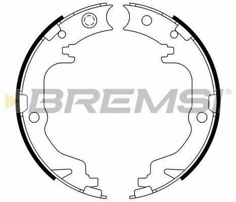 Bremsi GF4886 Parking brake shoes GF4886: Buy near me in Poland at 2407.PL - Good price!