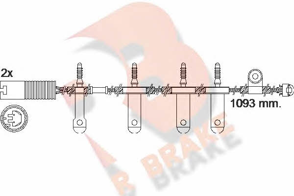 R Brake 610501RB Warning contact, brake pad wear 610501RB: Buy near me in Poland at 2407.PL - Good price!