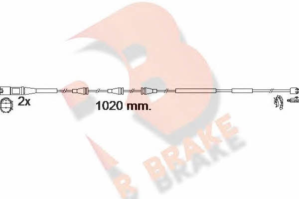 R Brake 610623RB Warning contact, brake pad wear 610623RB: Buy near me in Poland at 2407.PL - Good price!