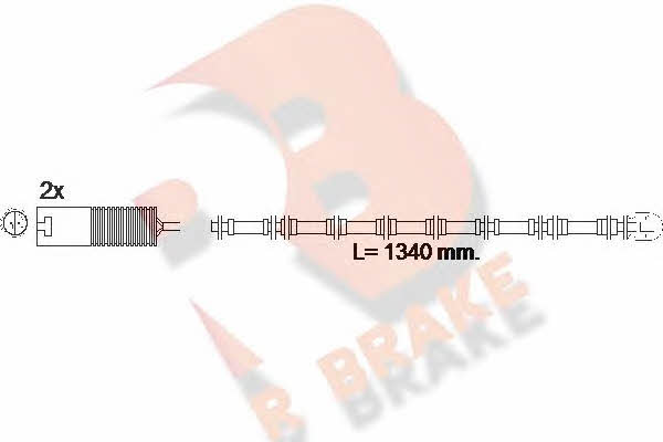 R Brake 610391RB Warning contact, brake pad wear 610391RB: Buy near me in Poland at 2407.PL - Good price!